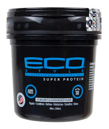 Eco Style Super Protein Styling Gel 8 oz - ANNS BEAUTY SUPPLY